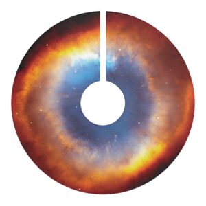 NASA Image “Helix Nebula” on Christmas Tree Skirt
