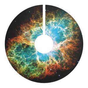 NASA Image “M1 - Crab Nebula” on a Christmas Tree Skirt.
